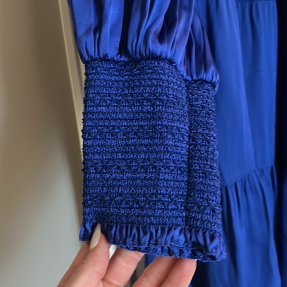 Alice and Olivia Karena Bow Back Tiered Dress - Picture 4 of 8
